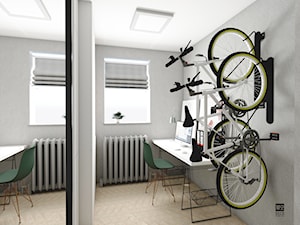 Eklektyczne mieszkanie w Turku - Średnie białe szare biuro, styl nowoczesny - zdjęcie od Modeco Magda Olszewska - Architektura wnętrz