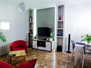 Mieszkanie na Pradze 50m2 - Salon - zdjęcie od Modeco Magda Olszewska - Architektura wnętrz