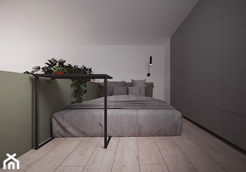 Energia kontrastu - sypialnia na antresoli - zdjęcie od zew.design
