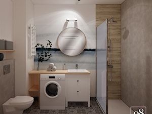 Mała łazienka w stylu skandynawskim - zdjęcie od studio98