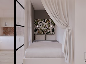 Wydzielona sypialnia w apartamencie - zdjęcie od studio98