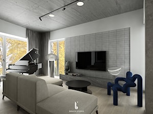 Scandi loft - Salon, styl industrialny - zdjęcie od BRUCH studio