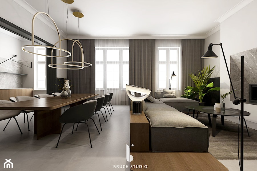 Apartament w kamienicy - Salon, styl tradycyjny - zdjęcie od BRUCH studio