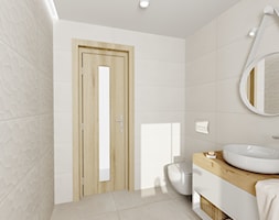 Mała łazienka - Średnia bez okna z punktowym oświetleniem łazienka, styl skandynawski - zdjęcie od DOMOVO STUDIO - Homebook