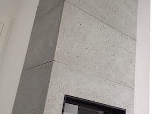 Płyty betonowe na kominku - zdjęcie od Exeo - Centrum Dekoracji