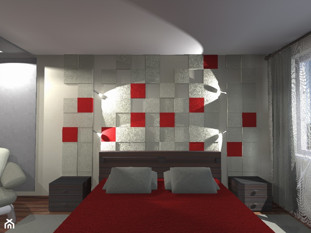 Metamorfoza pokoju dziennego na sypialnię - zdjęcie od EM projekt Architektura i Wnętrza - Homebook