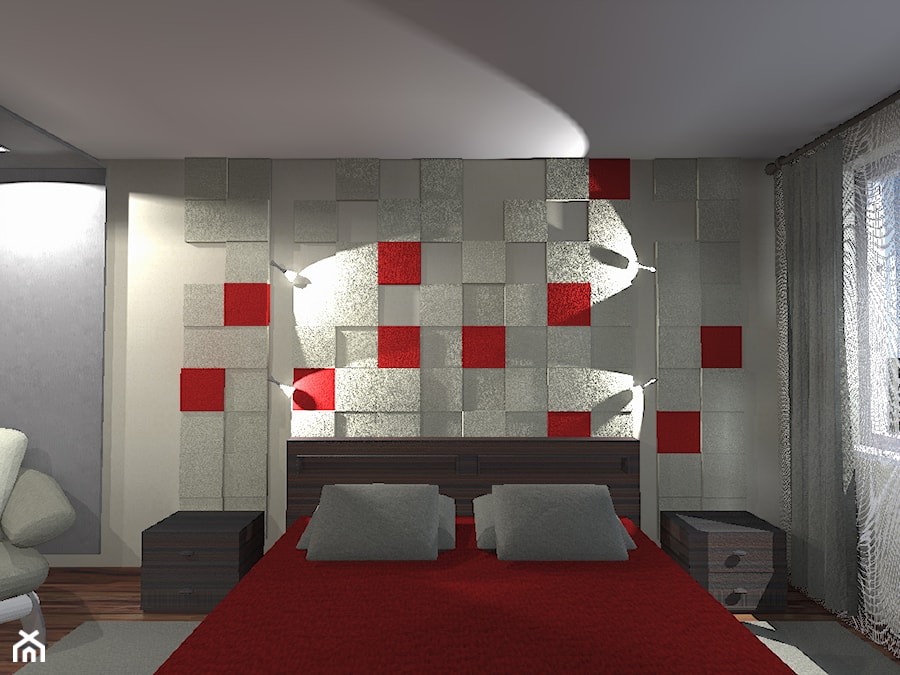 Metamorfoza pokoju dziennego na sypialnię - zdjęcie od EM projekt Architektura i Wnętrza
