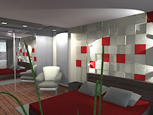 Metamorfoza pokoju dziennego na sypialnię - zdjęcie od EM projekt Architektura i Wnętrza