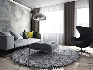 Projekt wnętrza mieszkania w Krakowie - Salon, styl nowoczesny - zdjęcie od AVOArchitekci