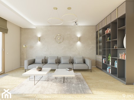 Aranżacje wnętrz - Salon: APARTAMENT W WYSOKIM STANDARDZIE DLA MŁODEJ KOBIETY, WARSZAWA - Duży szary salon, styl nowoczesny - IN3 Architekci. Przeglądaj, dodawaj i zapisuj najlepsze zdjęcia, pomysły i inspiracje designerskie. W bazie mamy już prawie milion fotografii!