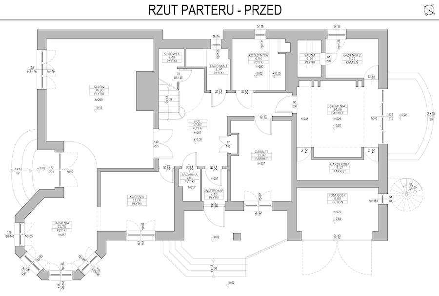 Rzut parteru - przed - zdjęcie od IN3 Architekci