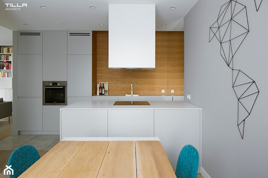 Realizacja w Warszawie/ 90 m2 - Kuchnia, styl minimalistyczny - zdjęcie od TILLA architects