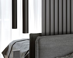 DOM / GRANICA / 170 M2 - Mała czarna sypialnia, styl minimalistyczny - zdjęcie od TILLA architects - Homebook