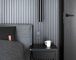 DOM / GRANICA / 170 M2 - Mała czarna sypialnia, styl minimalistyczny - zdjęcie od TILLA architects - Homebook