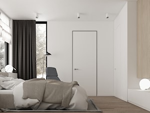 Średnia biała sypialnia, styl minimalistyczny - zdjęcie od TILLA architects