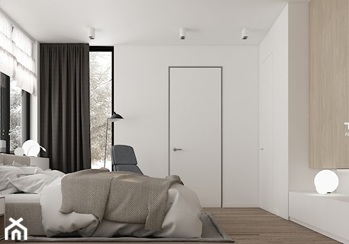 Średnia biała sypialnia, styl minimalistyczny - zdjęcie od TILLA architects