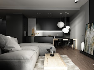 QUARTA / WARSZAWA / 90M2 - Salon, styl minimalistyczny - zdjęcie od TILLA architects