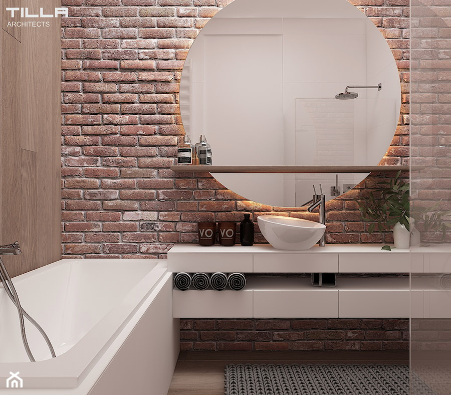 LOFT W ŻYRARDOWIE - Bez okna łazienka, styl industrialny - zdjęcie od TILLA architects