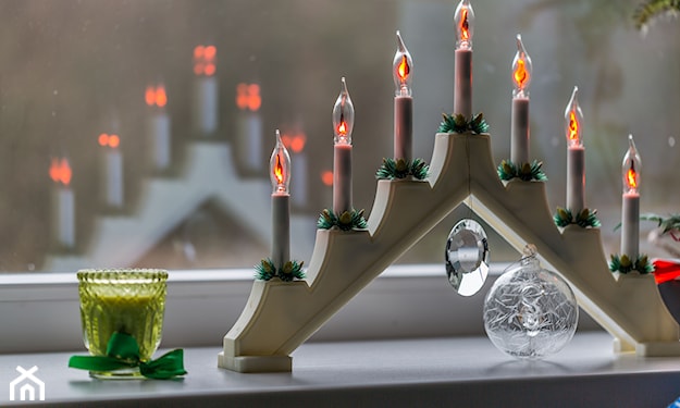świeczniki na stół na Boże Narodzenie
