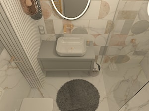 Projekt łazienki z różem - zdjęcie od MATO projekt