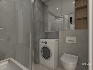 Kawalerka Wrocław 24 m2 - Łazienka, styl nowoczesny - zdjęcie od Format Home & Design