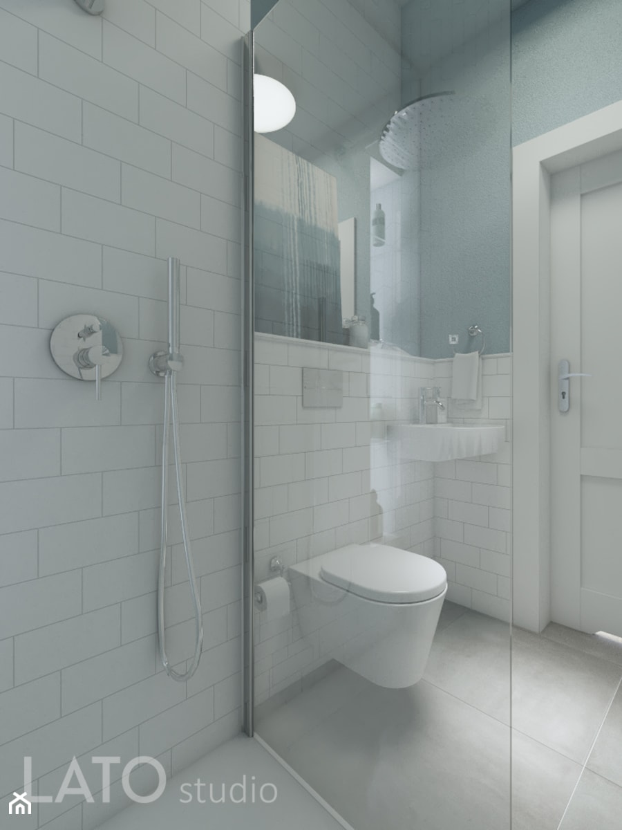 Mała łazienka w domu w stylu Hampton - zdjęcie od LATO studio