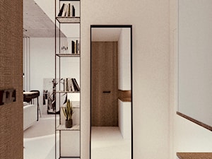 Mini apartament - Średni z wieszakiem biały hol / przedpokój, styl minimalistyczny - zdjęcie od żurawicki.design