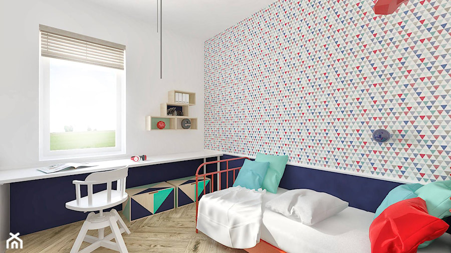 Pokój dla chłopca - Pokój dziecka, styl nowoczesny - zdjęcie od Pracownia Aranżacji Wnętrz "O-kreślarnia"