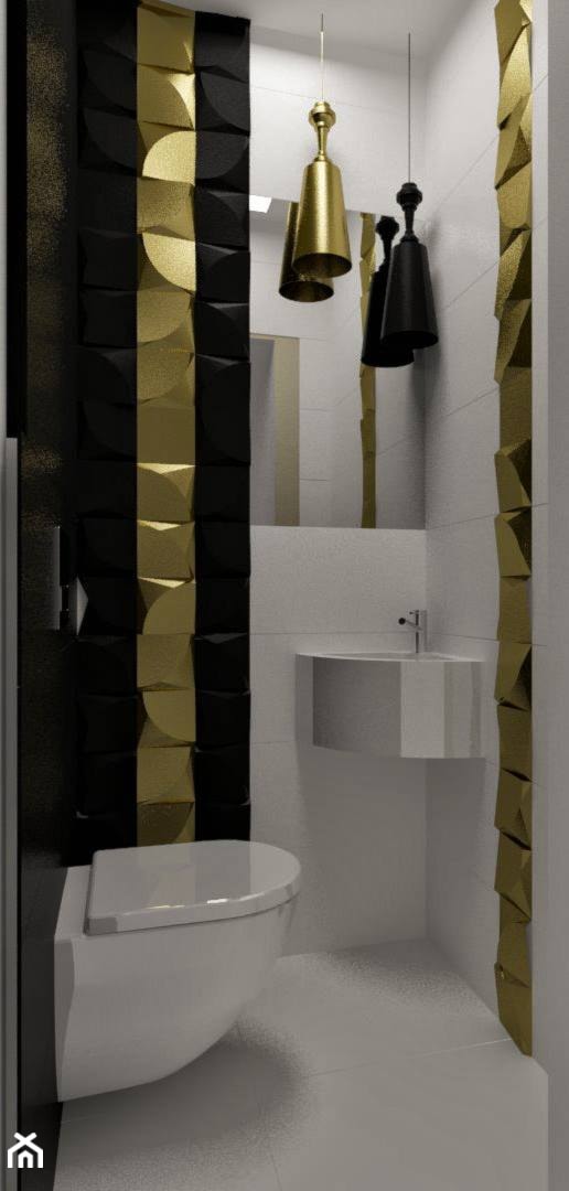 Toaleta. - Łazienka, styl nowoczesny - zdjęcie od Pracownia Aranżacji Wnętrz "O-kreślarnia"