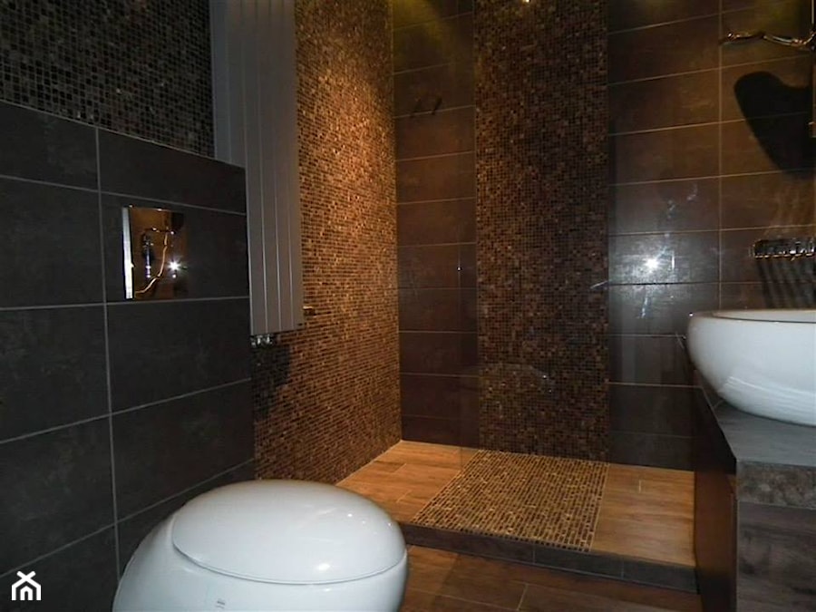 Łazienka z prysznicem w apartamencie - zdjęcie od Pracownia Aranżacji Wnętrz "O-kreślarnia"