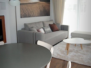 Przytulne 58 metrowe mieszkanie - Salon - zdjęcie od Pracownia Aranżacji Wnętrz "O-kreślarnia"