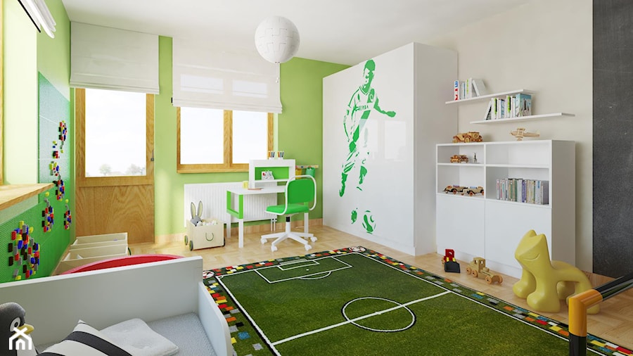 Pokój dla młodego piłkarza - zdjęcie od Pracownia Aranżacji Wnętrz "O-kreślarnia"