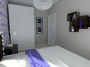 Mieszkanie z nutą orientu - Mała beżowa sypialnia - zdjęcie od Pracownia Aranżacji Wnętrz "O-kreślarnia"
