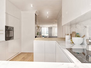 Projekt eleganckiego mieszkania - Kuchnia - zdjęcie od Pracownia Aranżacji Wnętrz "O-kreślarnia"
