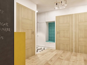 Mieszkanie z pozytywną energią - Średni biały hol / przedpokój - zdjęcie od Pracownia Aranżacji Wnętrz "O-kreślarnia"