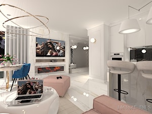 Luksusowy Apartament w Gdyni - Salon, styl nowoczesny - zdjęcie od Home Design Ilona Schmidt