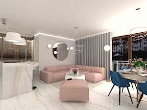 Luksusowy Apartament w Gdyni - Salon, styl nowoczesny - zdjęcie od Home Design Ilona Schmidt