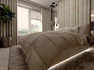 Mieszkanie w Kołobrzegu - Sypialnia, styl nowoczesny - zdjęcie od Home Design Ilona Schmidt