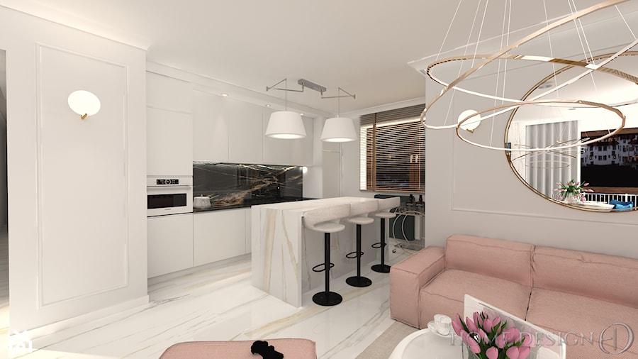 Luksusowy Apartament w Gdyni - Kuchnia, styl nowoczesny - zdjęcie od Home Design Ilona Schmidt