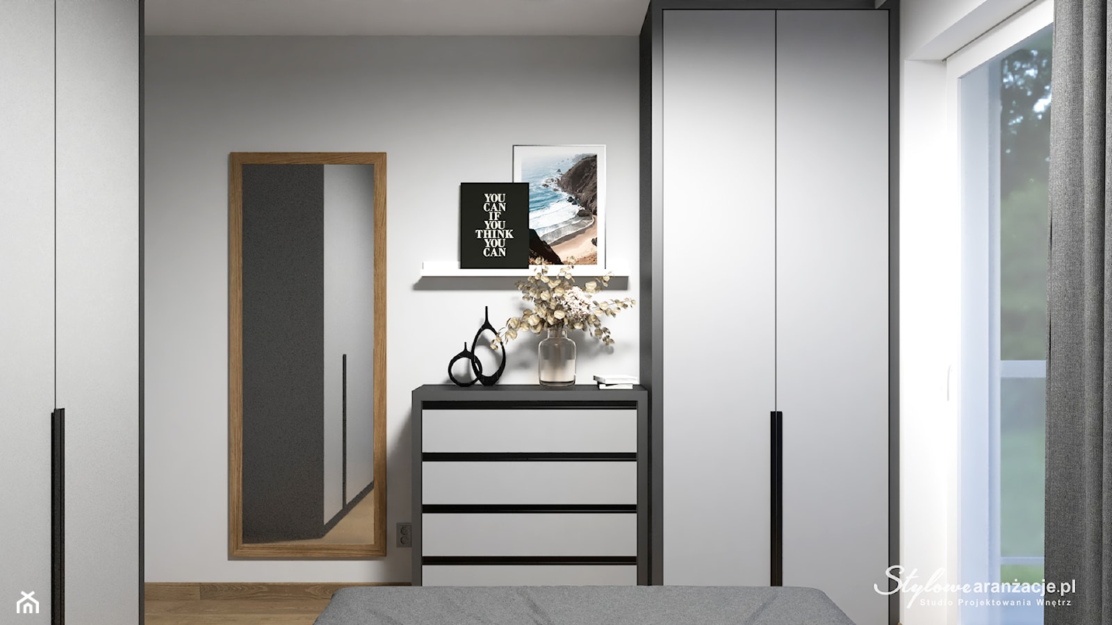 Sypialnia 12 m2 - zdjęcie od STYLOWE ARANŻACJE Studio Projektowania Wnętrz - Homebook