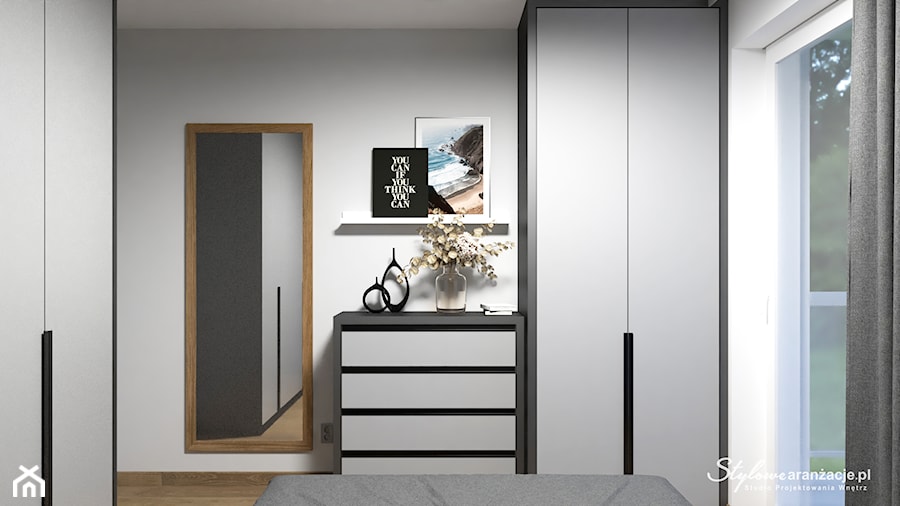 Sypialnia 12 m2 - zdjęcie od STYLOWE ARANŻACJE Studio Projektowania Wnętrz