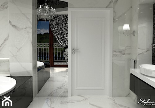 Łazienka glamour z okrągła wanną 6 - zdjęcie od STYLOWE ARANŻACJE Studio Projektowania Wnętrz