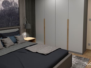 Nastrojowa sypialnia - zdjęcie od STYLOWE ARANŻACJE Studio Projektowania Wnętrz