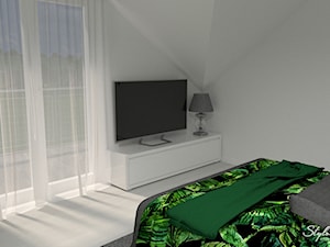 Sypialnia w zieleni 01 - zdjęcie od STYLOWE ARANŻACJE Studio Projektowania Wnętrz