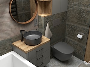 Loftowa łazienka 04 - zdjęcie od STYLOWE ARANŻACJE Studio Projektowania Wnętrz