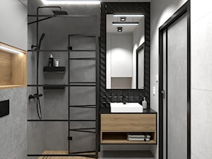 Łazienka z czarnymi detalami 04 - zdjęcie od STYLOWE ARANŻACJE Studio Projektowania Wnętrz
