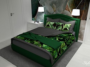 Sypialnia w zieleni 05 - zdjęcie od STYLOWE ARANŻACJE Studio Projektowania Wnętrz