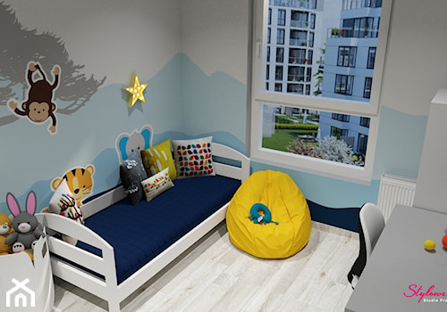 Pokój dla chłopca (3 lata) - wizualizacja 1 - zdjęcie od STYLOWE ARANŻACJE Studio Projektowania Wnętrz