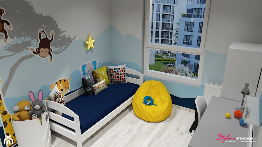 Pokój dla chłopca (3 lata) - wizualizacja 1 - zdjęcie od STYLOWE ARANŻACJE Studio Projektowania Wnętrz