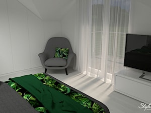 Sypialnia w zieleni 02 - zdjęcie od STYLOWE ARANŻACJE Studio Projektowania Wnętrz
